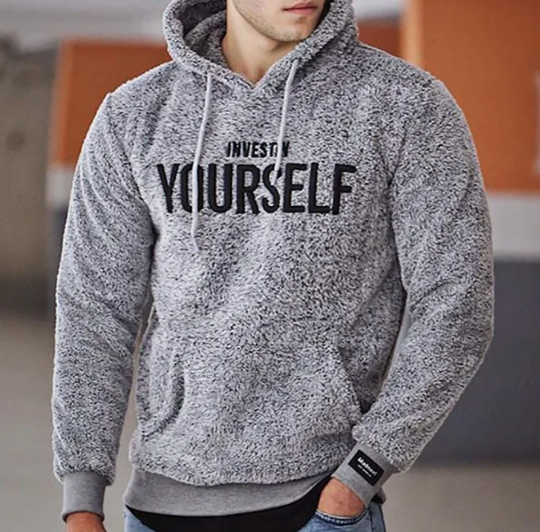 Malte™ - Mysig Hoodie Med Motiverande Tryck – bild 2