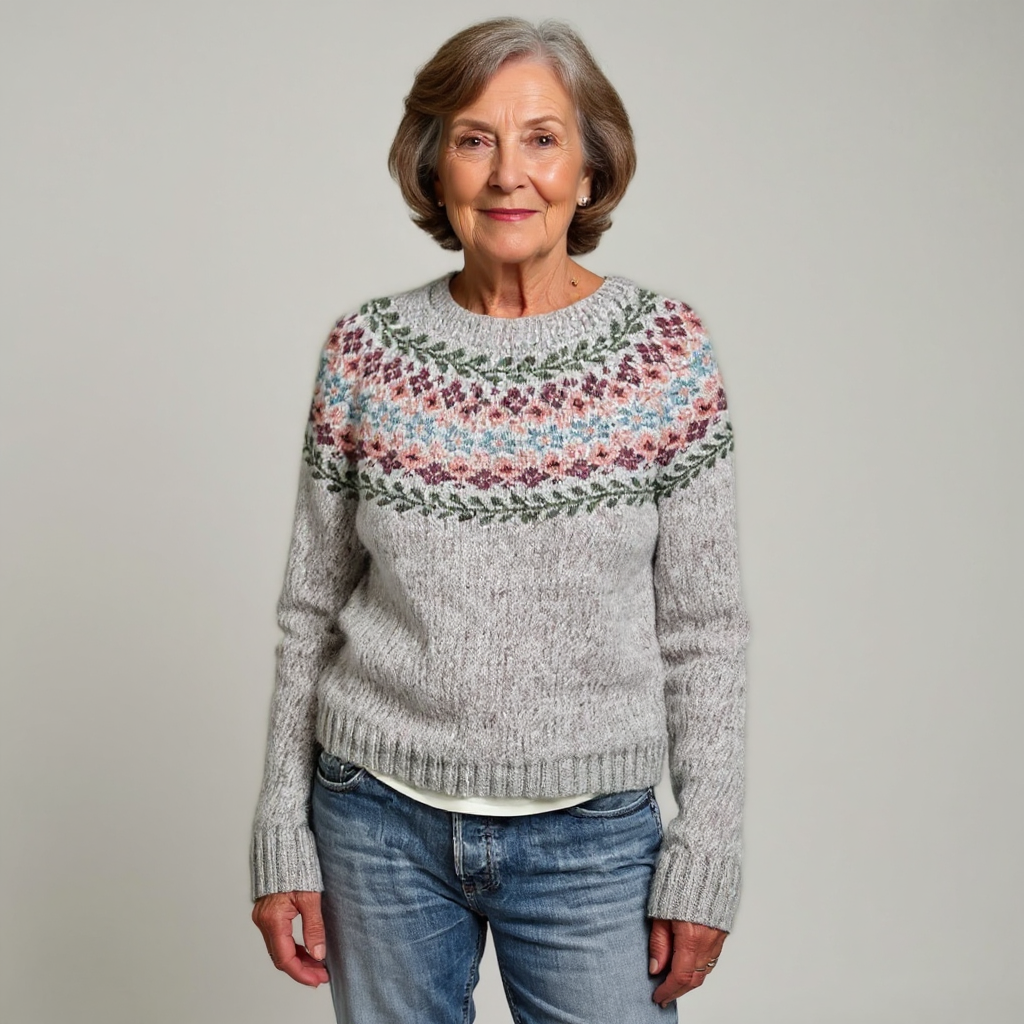 Bridget | Vintage Islandstrikpullover – bild 2