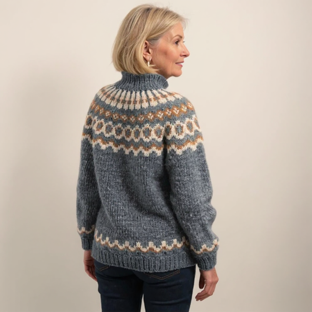 Carla | Vintage Islandstrikpullover – bild 11