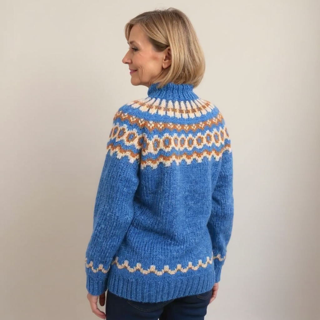 Carla | Vintage Islandstrikpullover – bild 12