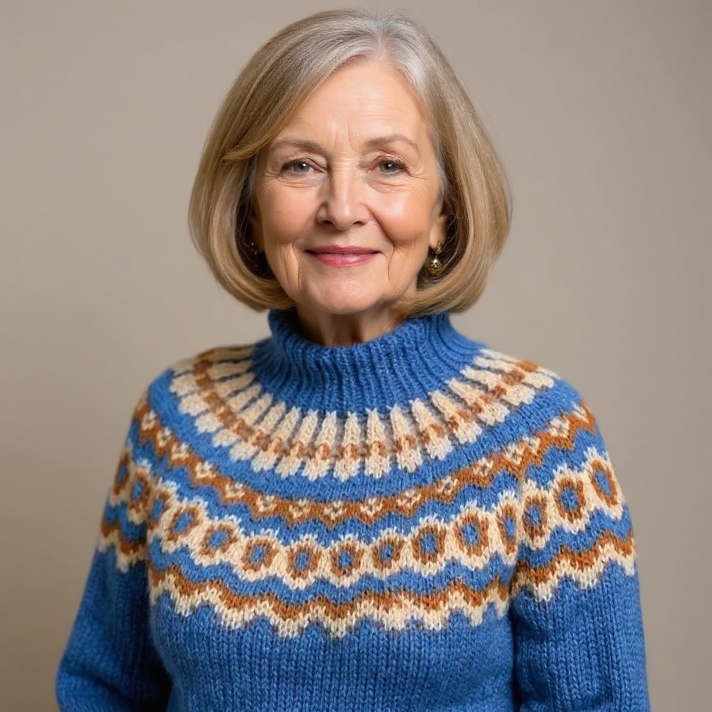 Carla | Vintage Islandstrikpullover – bild 14