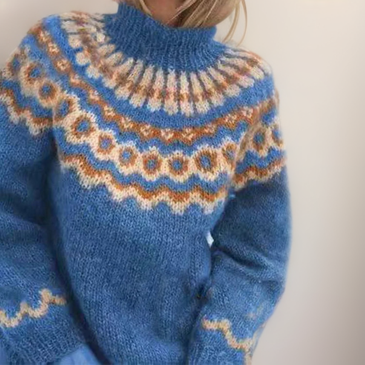 Carla | Vintage Islandstrikpullover – bild 3