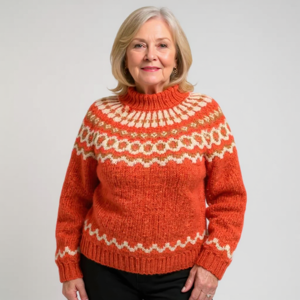 Carla | Vintage Islandstrikpullover – bild 6