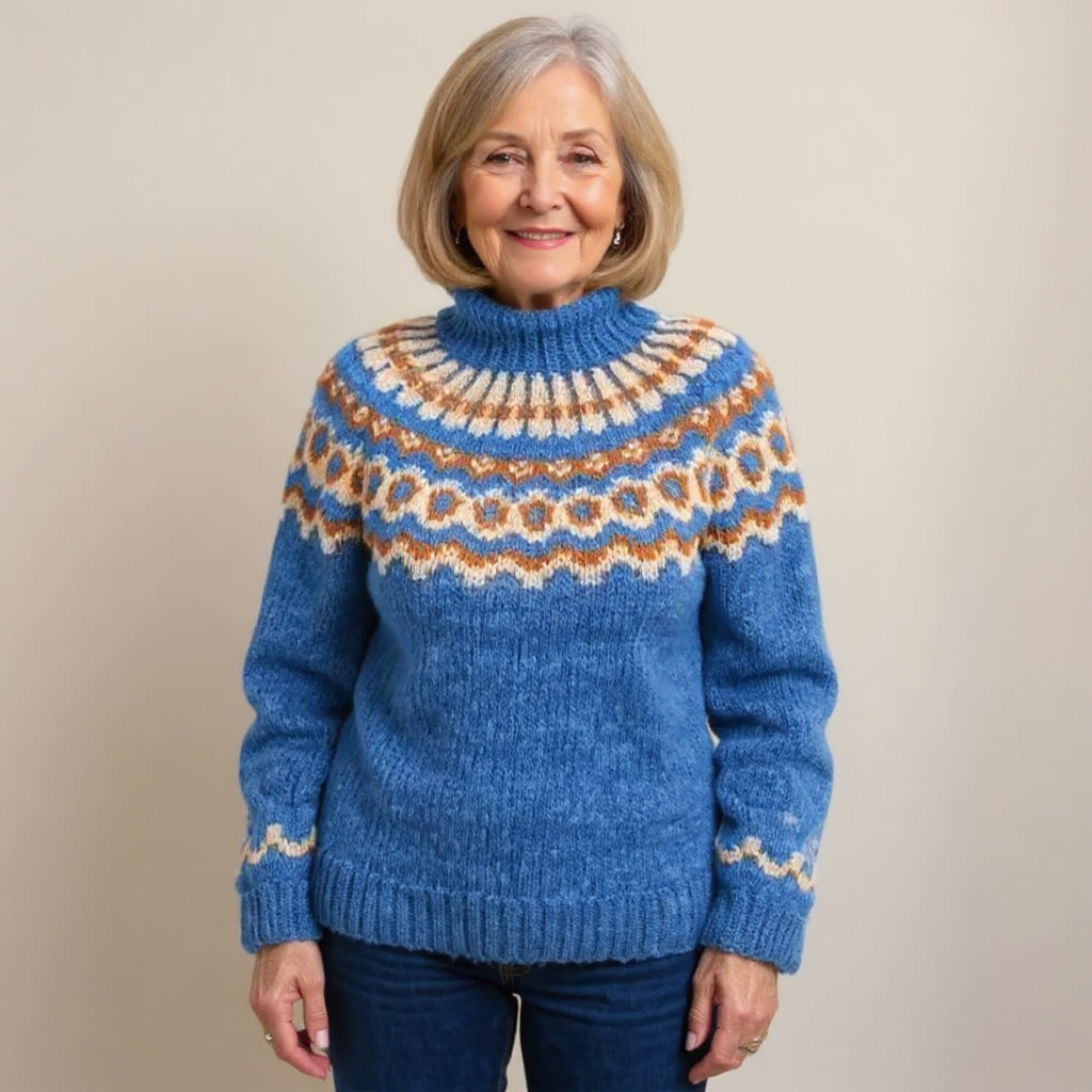 Carla | Vintage Islandstrikpullover – bild 8
