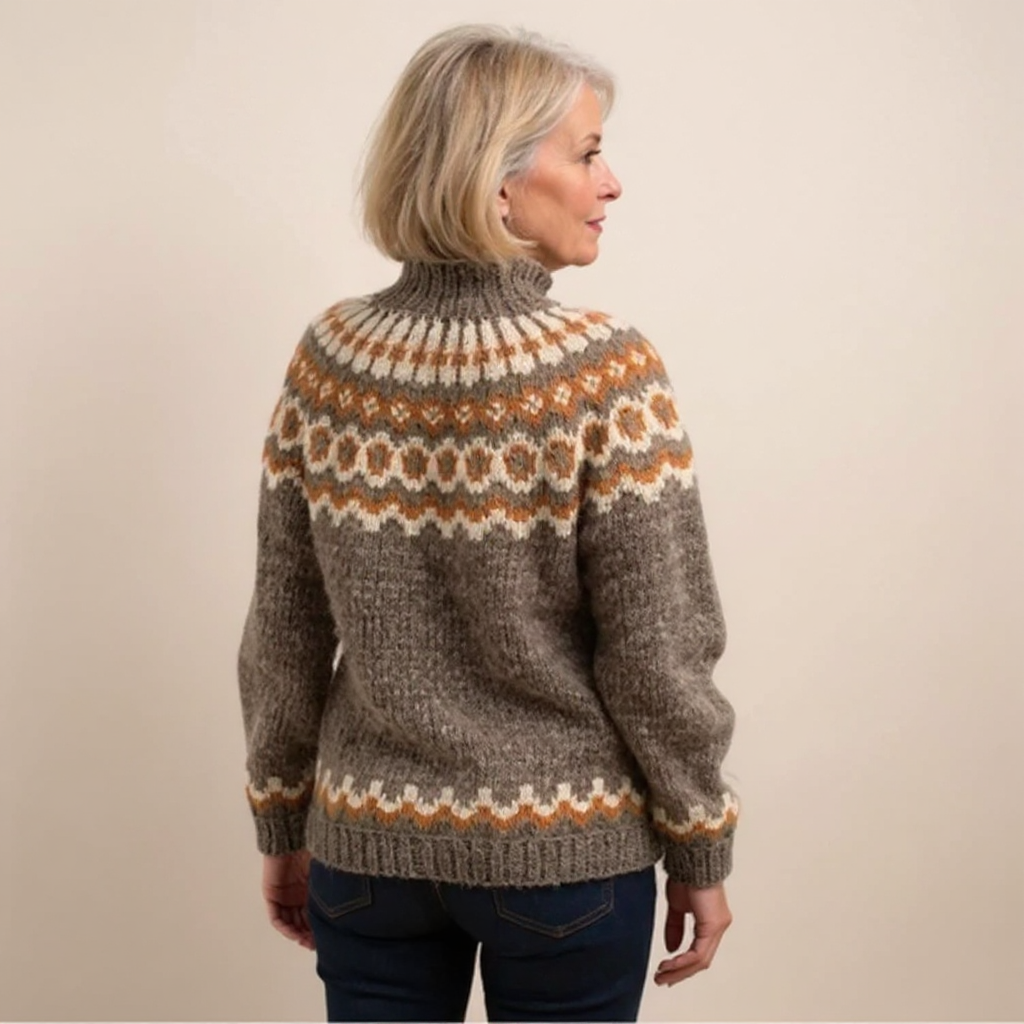 Carla | Vintage Islandstrikpullover – bild 9
