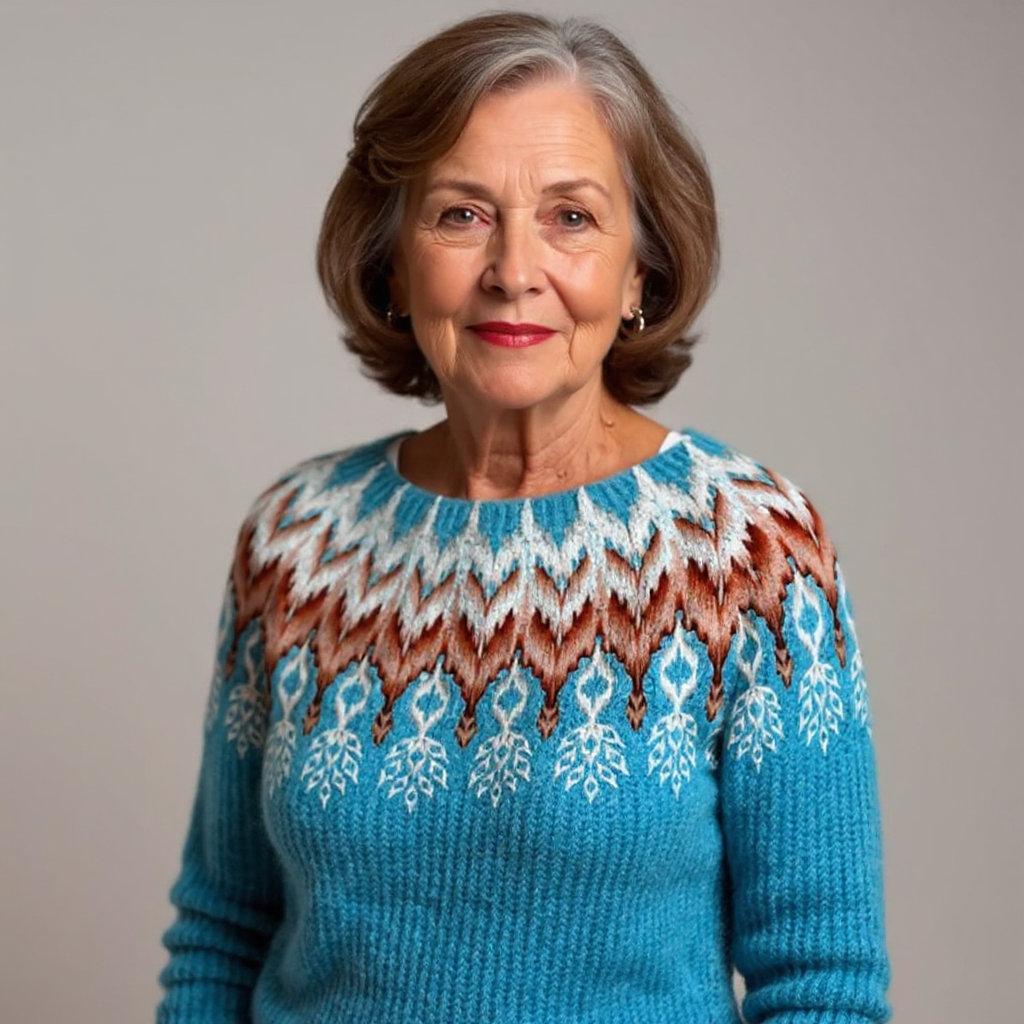 Elaine | Vintage Islandstrikpullover – bild 4