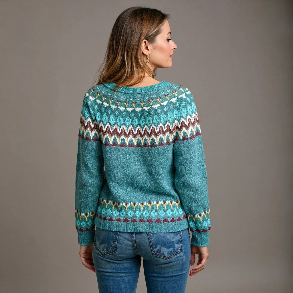 Gloria | Vintage Islandstrikpullover – bild 3