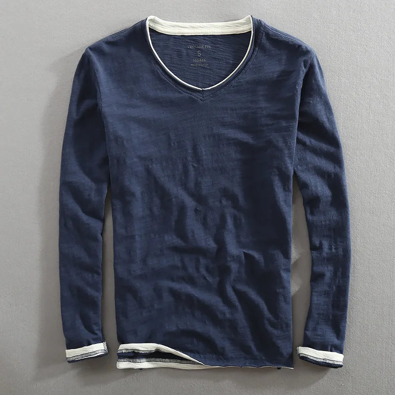 Maiko™ - Mäns Bekväma och Eleganta Långärmade Skjorta