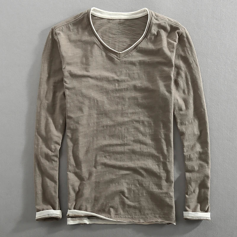 Maiko™ - Mäns Bekväma och Eleganta Långärmade Skjorta – bild 4