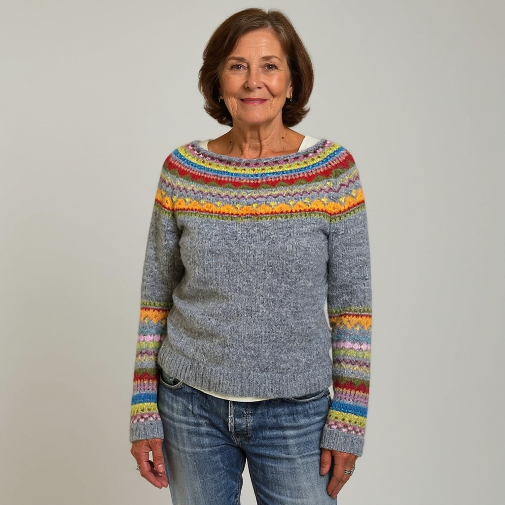 Joanna | Vintage Islandstrikpullover – bild 2