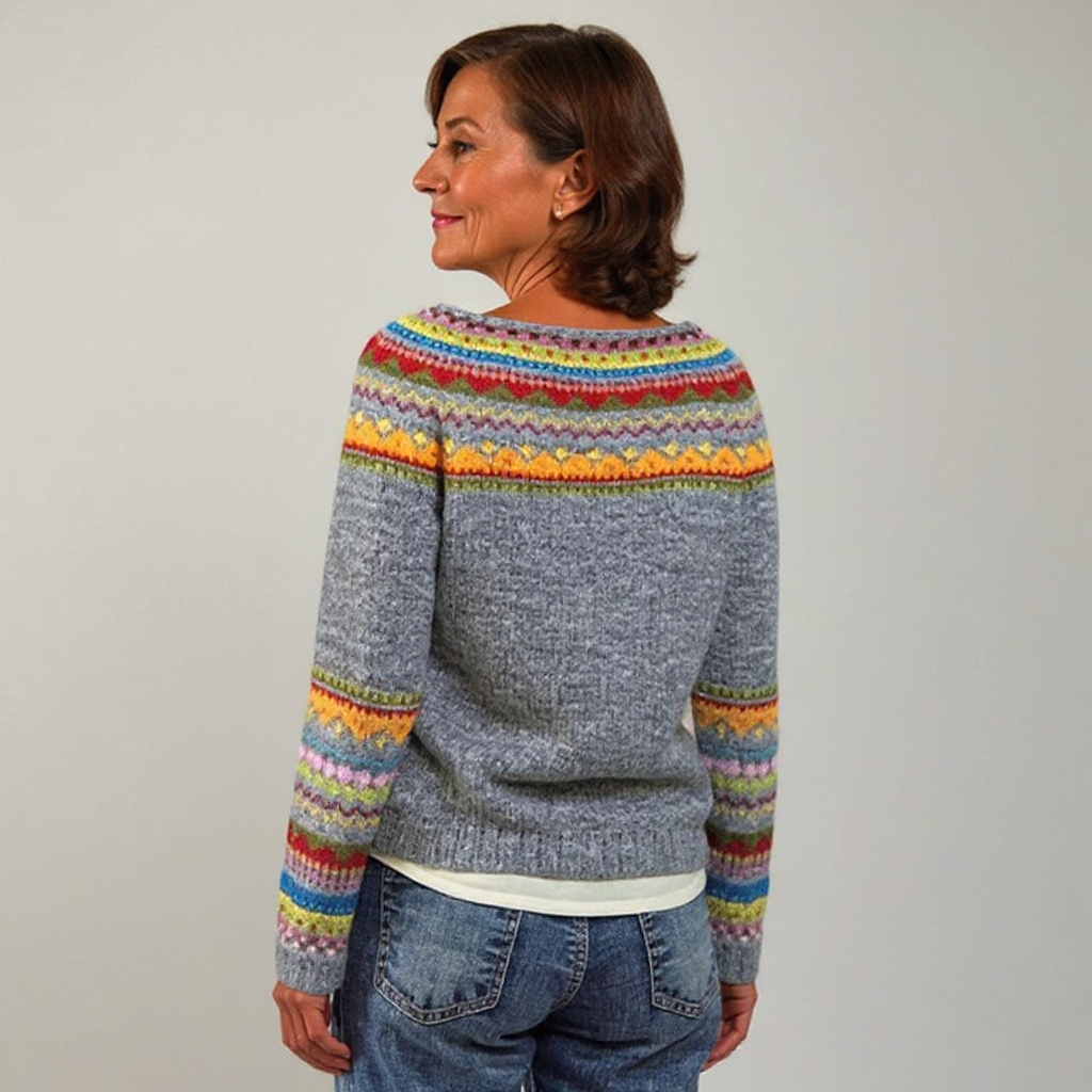 Joanna | Vintage Islandstrikpullover – bild 3