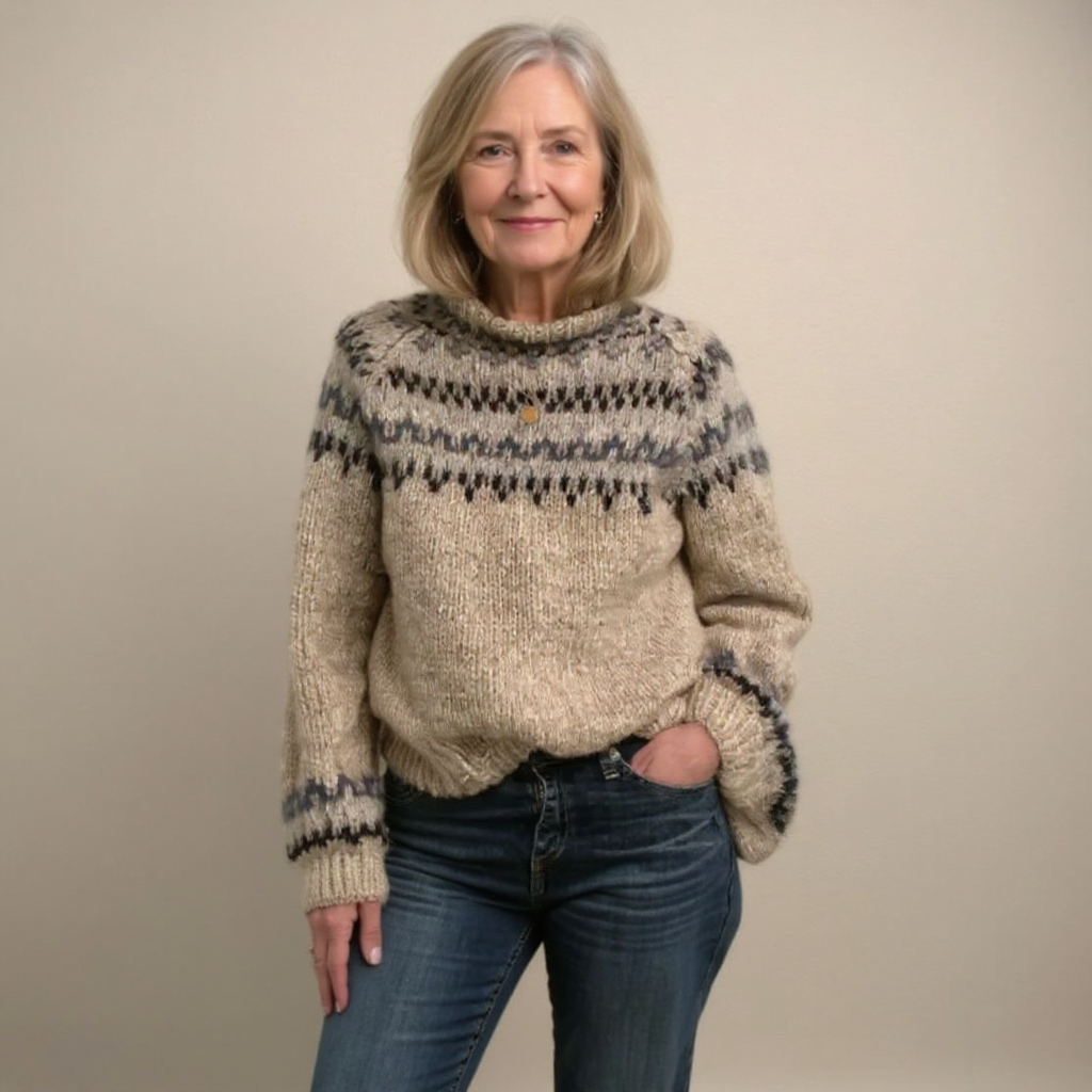 Karen | Vintage Islandstrikpullover – bild 2