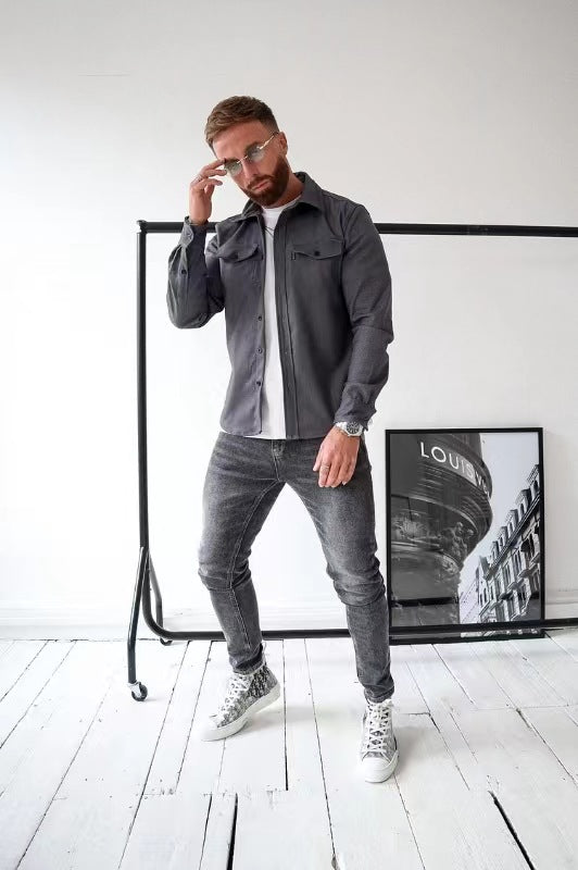 Acari™ - Skjortjacka Med Knappstängning – bild 6