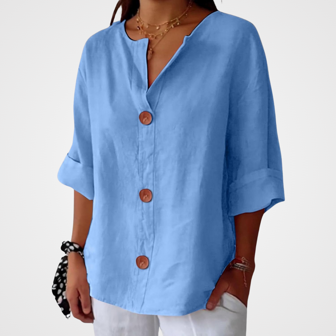 Julia | Löst Sittande Elegant Blus – bild 13