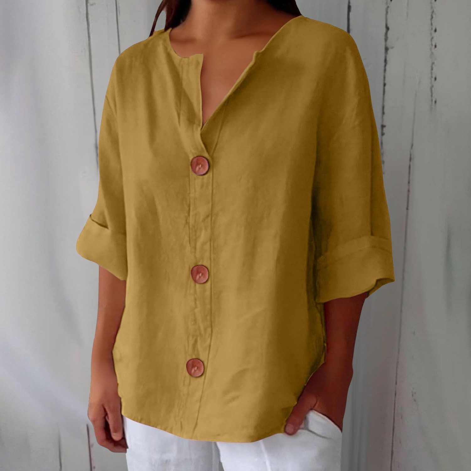 Julia | Löst Sittande Elegant Blus – bild 6