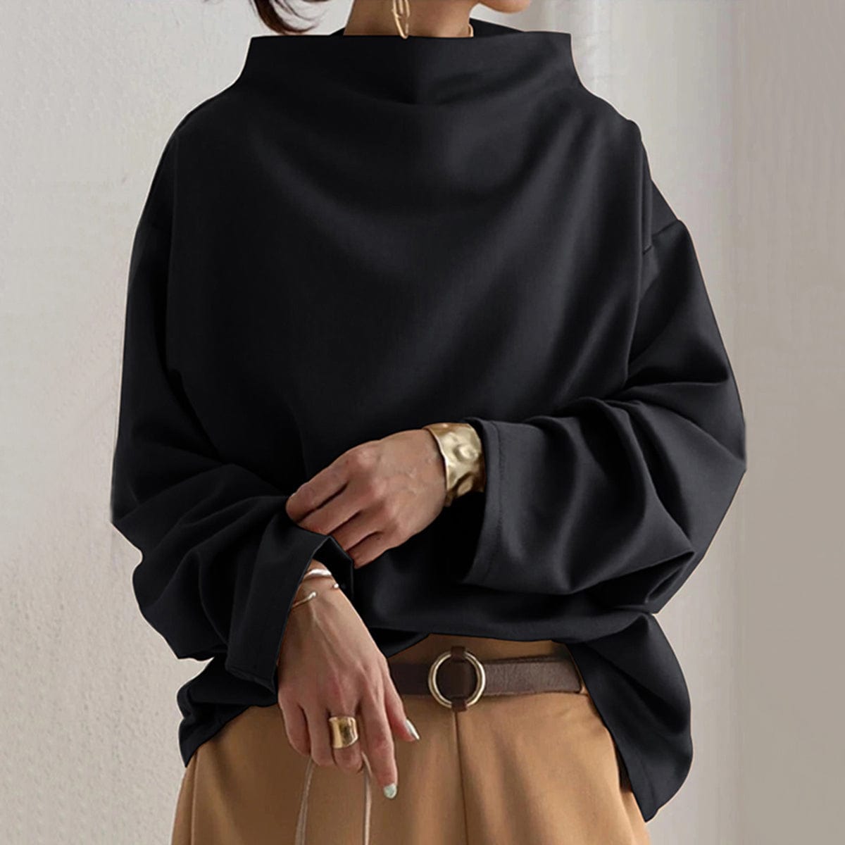 Elly | Höghalsad casual tröja