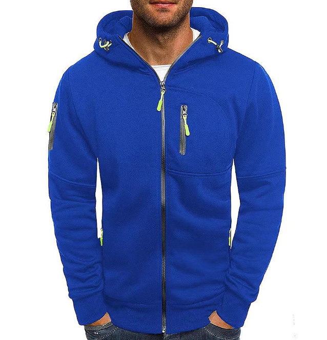 Patrick™ - Avslappnad Zip-Up Huvtröja – bild 8