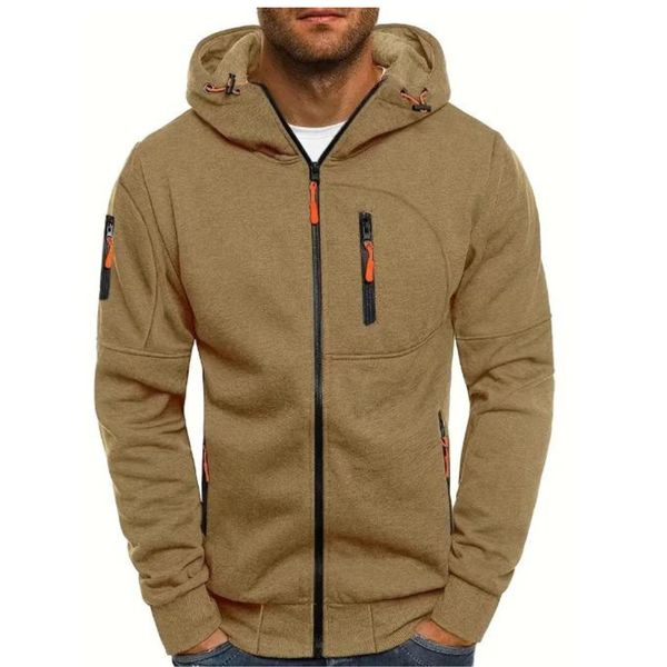 Patrick™ - Avslappnad Zip-Up Huvtröja – bild 2