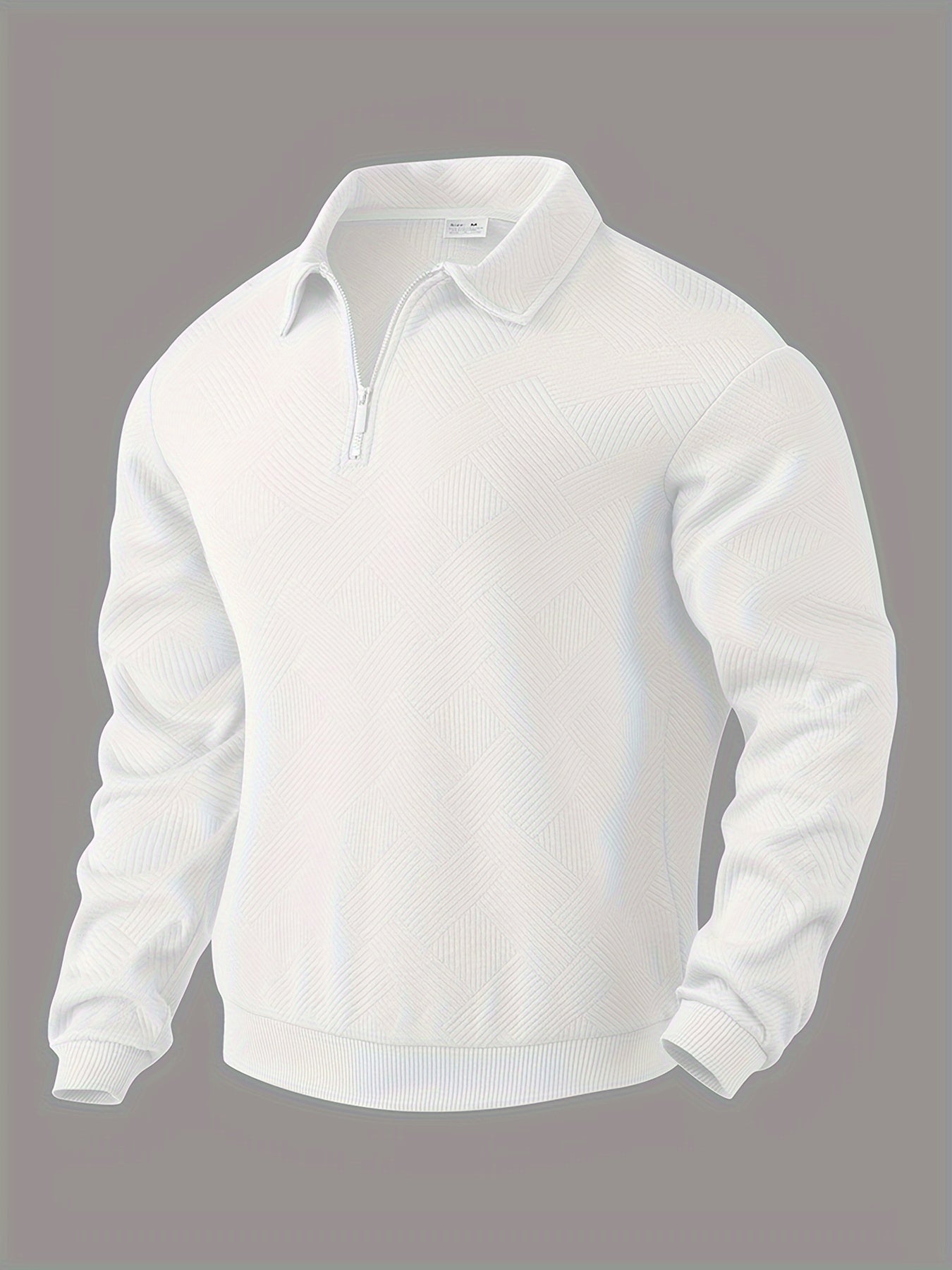 Oscar™ – Vintage Zip-Up Tröja med Geometriskt Mönster – bild 5