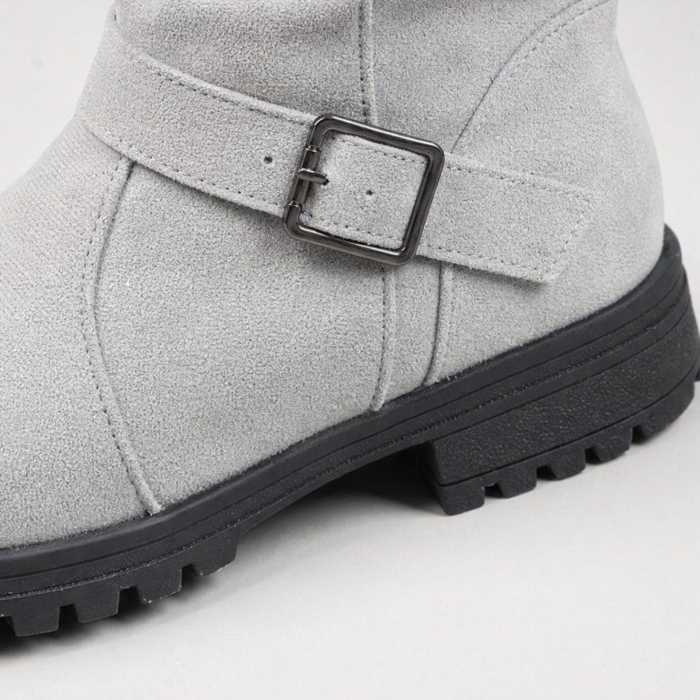 Fjalora - Veckade Boots Med Räfflad Krage För Vardagsbruk – bild 8