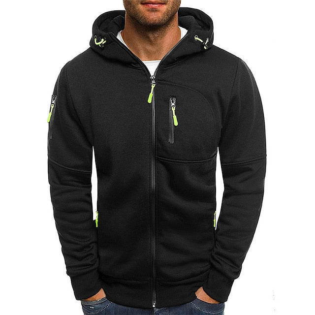 Patrick™ - Avslappnad Zip-Up Huvtröja – bild 5