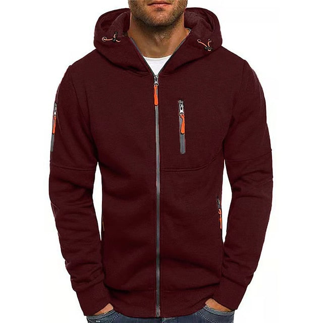Patrick™ - Avslappnad Zip-Up Huvtröja – bild 6
