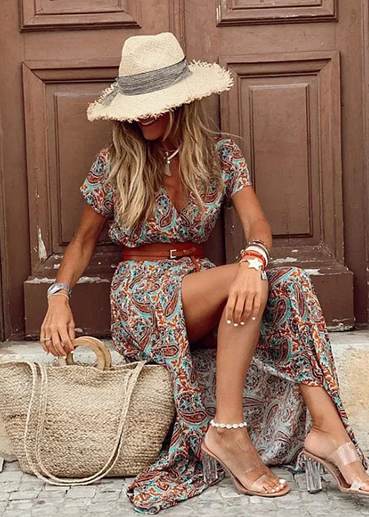 Sybella - Lätt Boho-Maxiklänning – bild 7