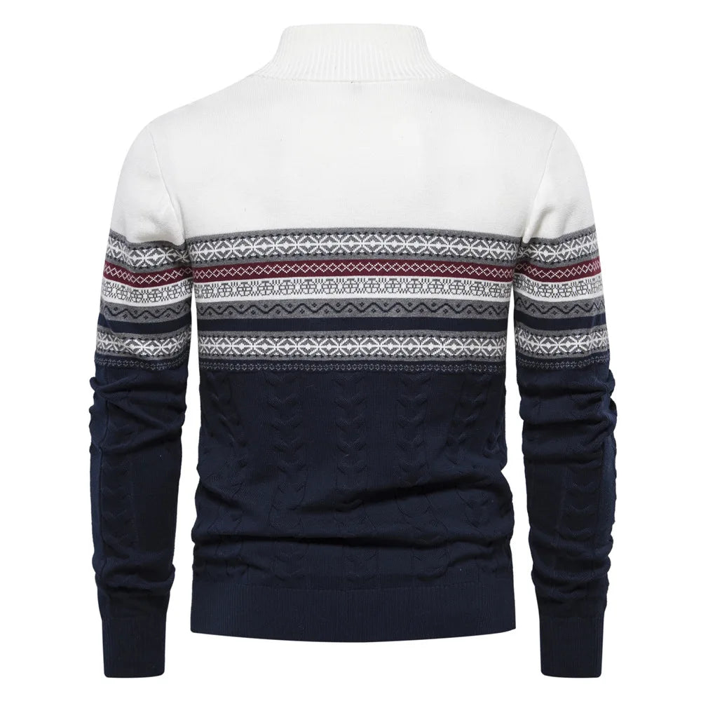Kelvora - Half-Zip Mönstrad Tröja För Fritid – bild 5