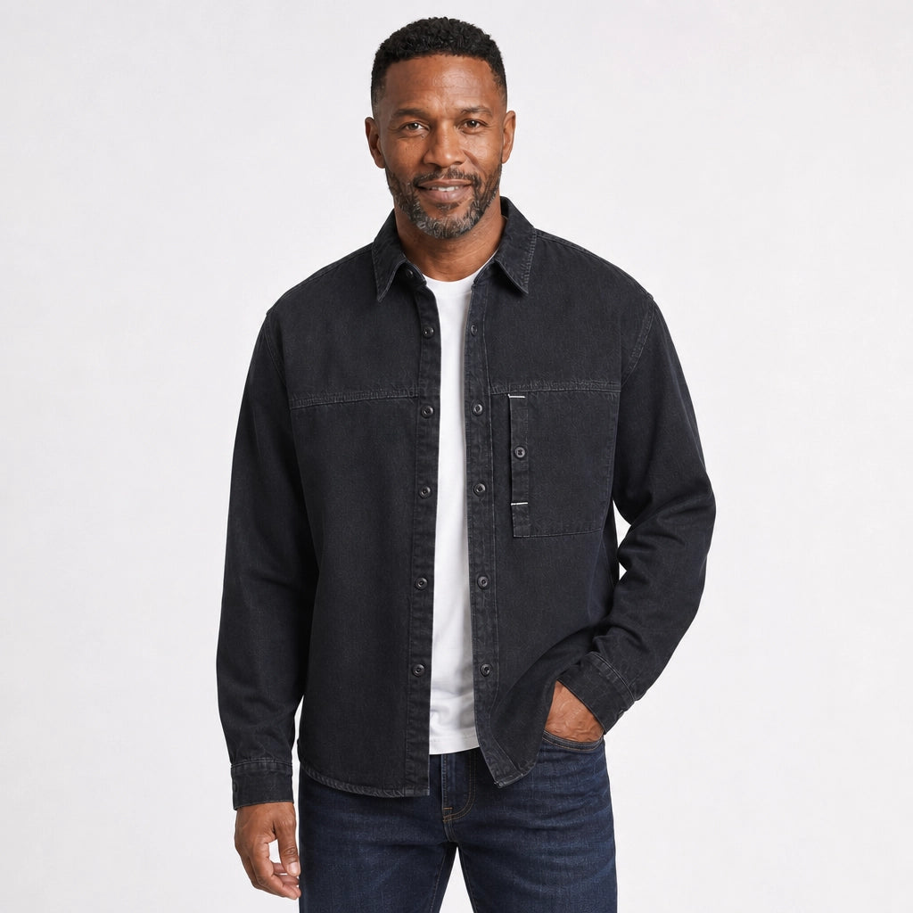 Kordane - Denim Overskjorta För Avslappnad Vardagsstil – bild 3