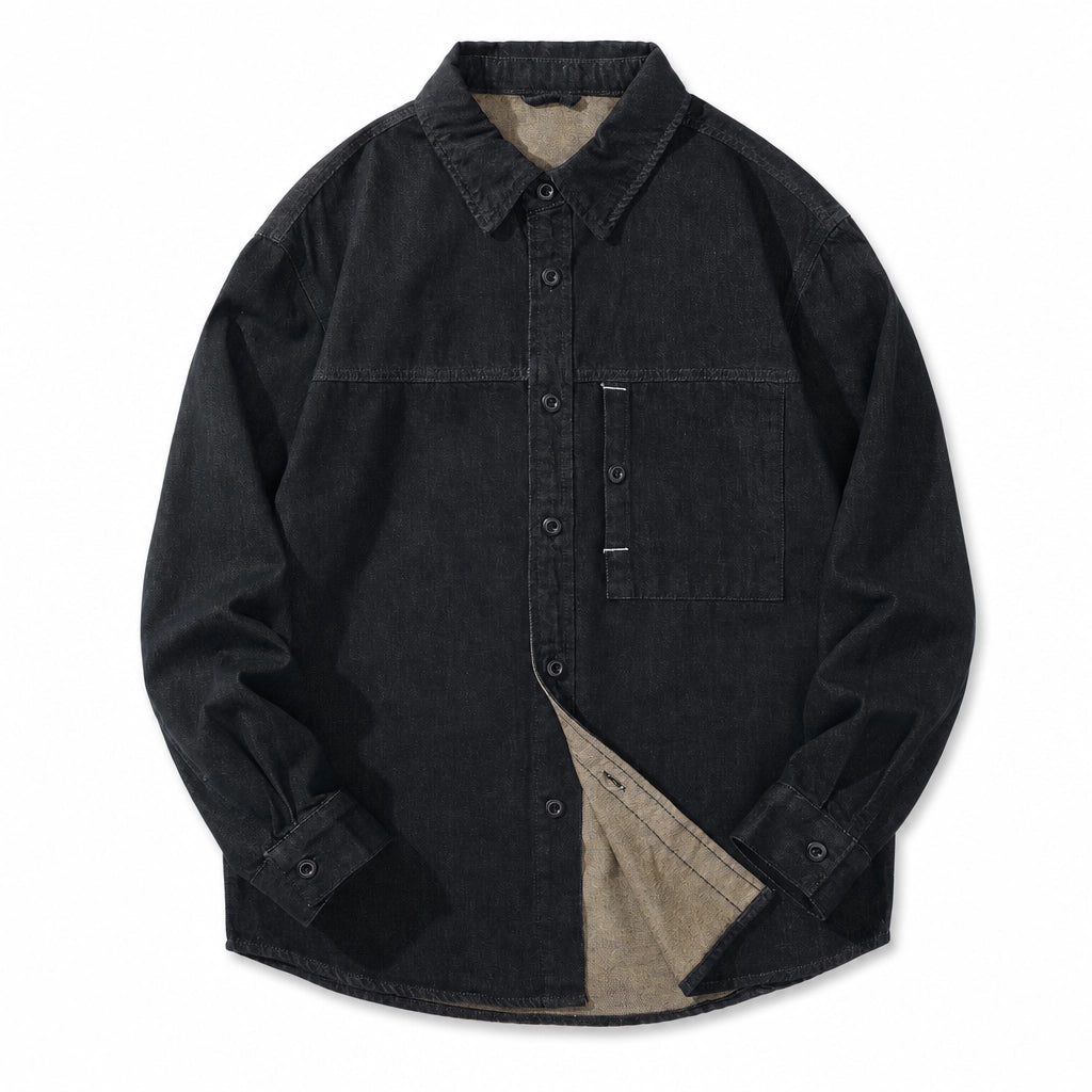 Kordane - Denim Overskjorta För Avslappnad Vardagsstil – bild 4