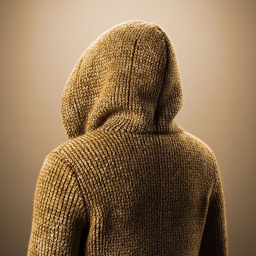 Lanetta - Stickad Cardigan Med Huva Casual Vardagsbruk – bild 4