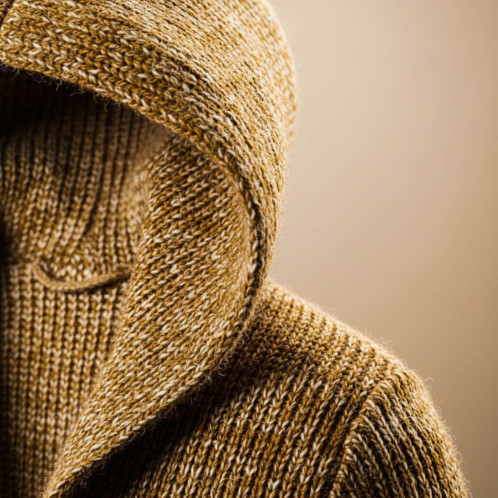 Lanetta - Stickad Cardigan Med Huva Casual Vardagsbruk – bild 5