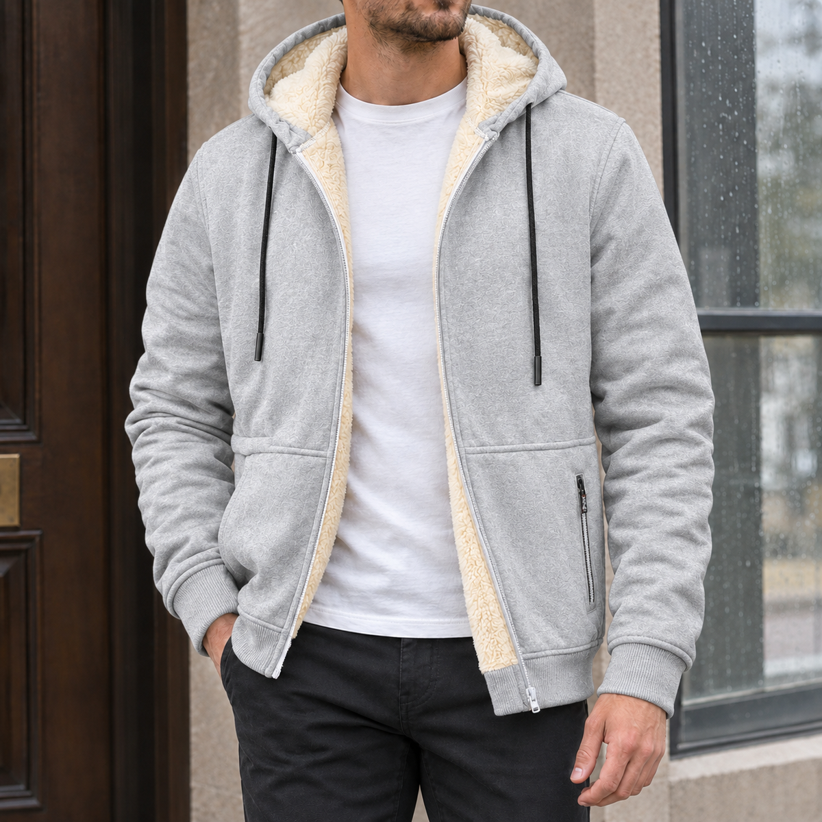 Norvik - Fleecefodrad Jacka För Vardagsbruk – bild 3