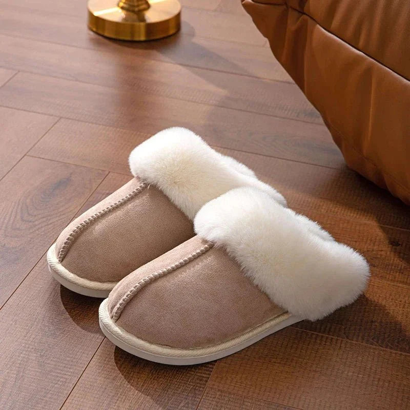 Plumera - Tofflor Unisex Pälsfodrade Halkfri Sula Hemmakväll – bild 4