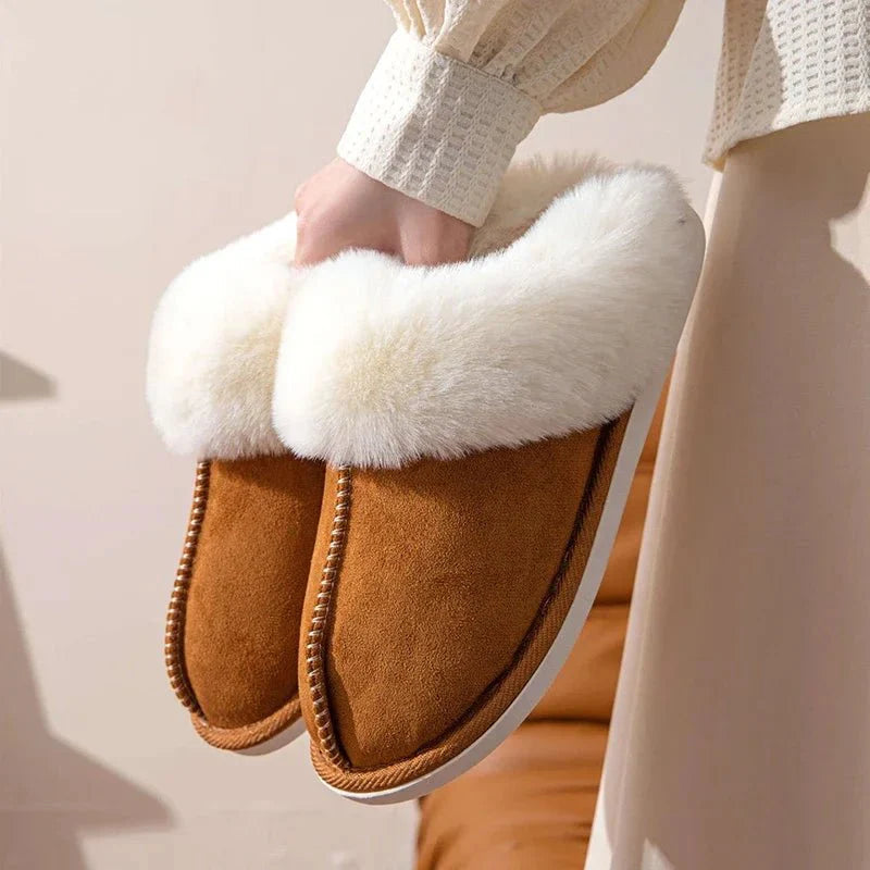 Plumera - Tofflor Unisex Pälsfodrade Halkfri Sula Hemmakväll – bild 6