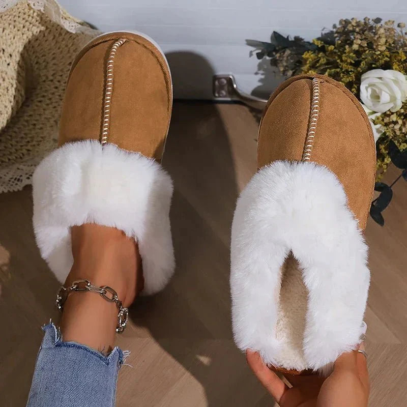 Plumera - Tofflor Unisex Pälsfodrade Halkfri Sula Hemmakväll – bild 9