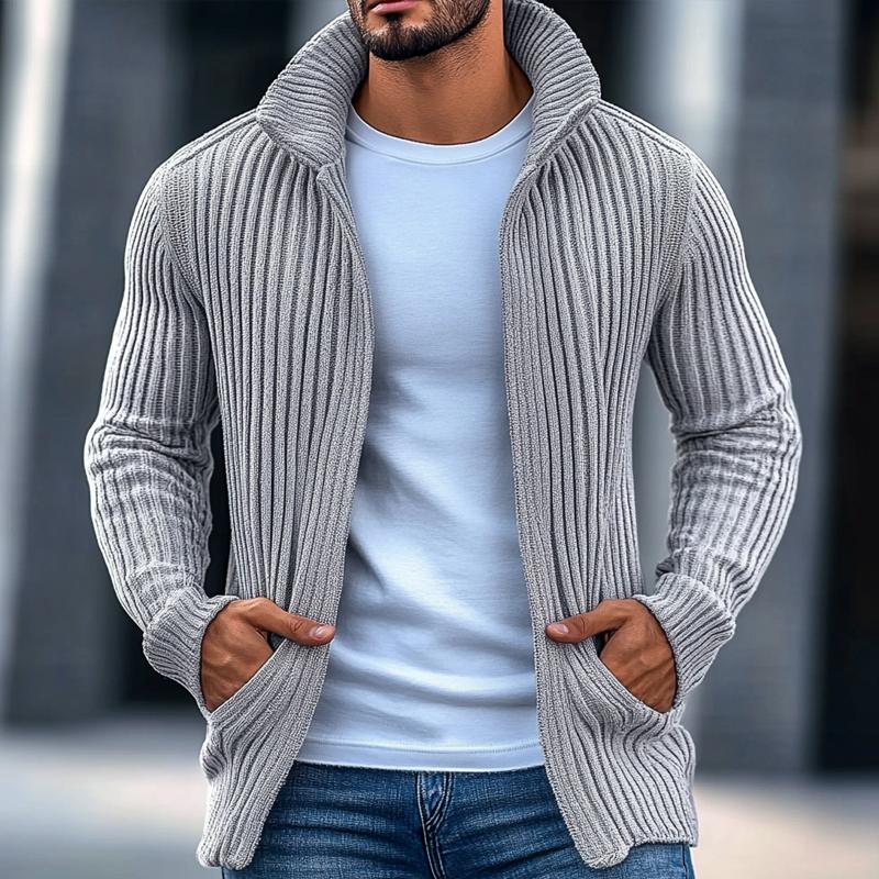 Milo Randig Stickad Cardigan – bild 3