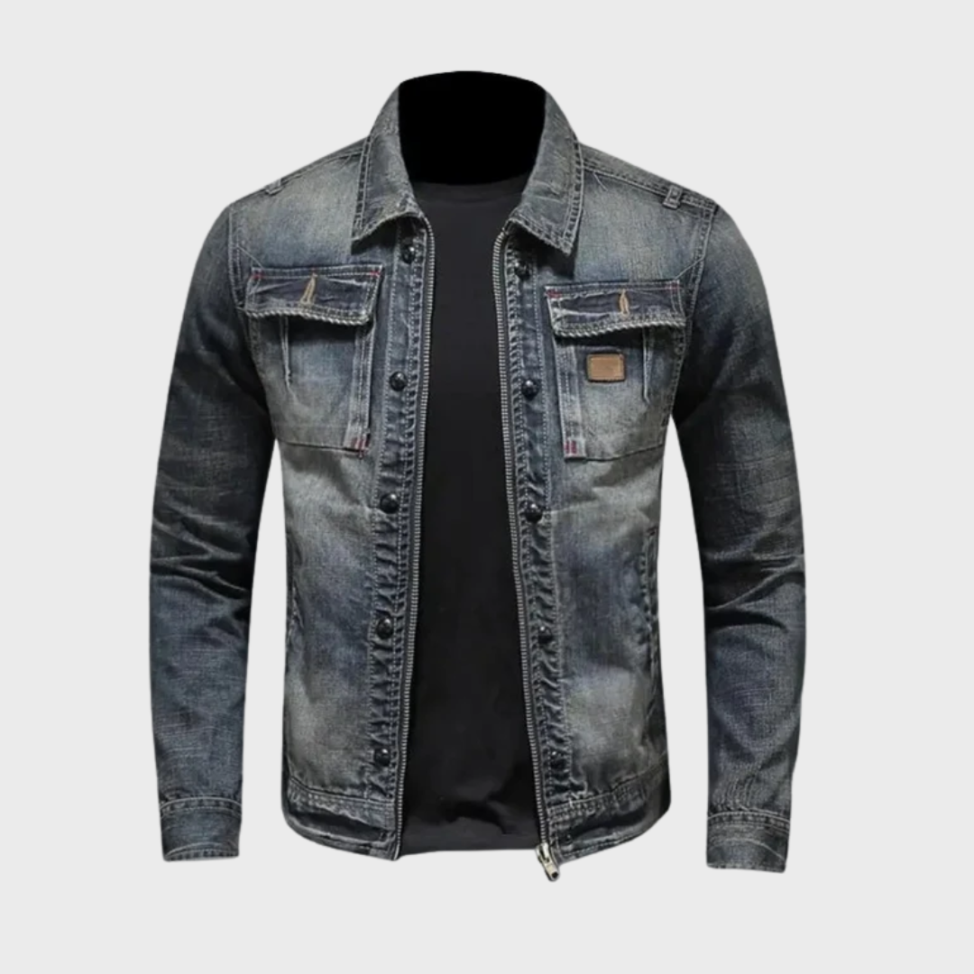Roman™ - Klassisk Denimjacka – bild 2