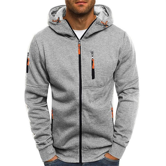 Patrick™ - Avslappnad Zip-Up Huvtröja – bild 7