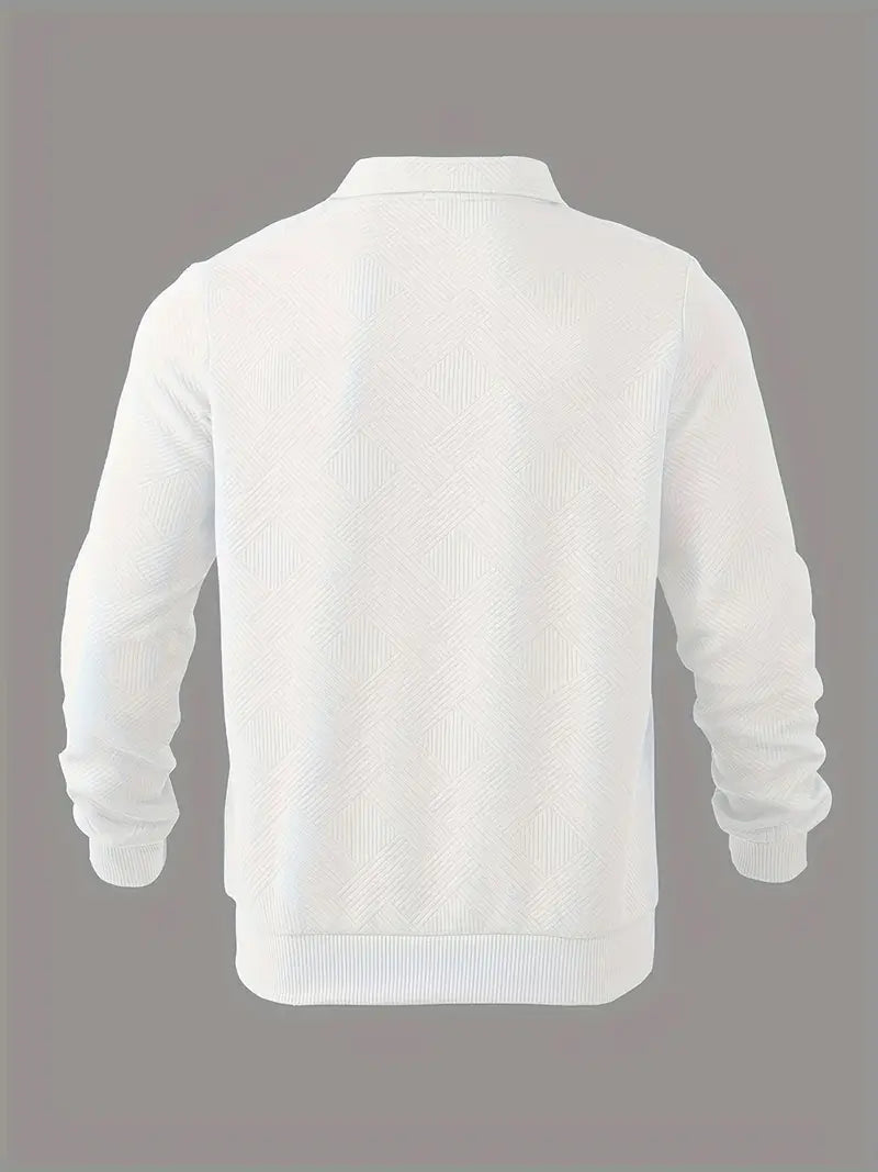 Oscar™ – Vintage Zip-Up Tröja med Geometriskt Mönster – bild 10